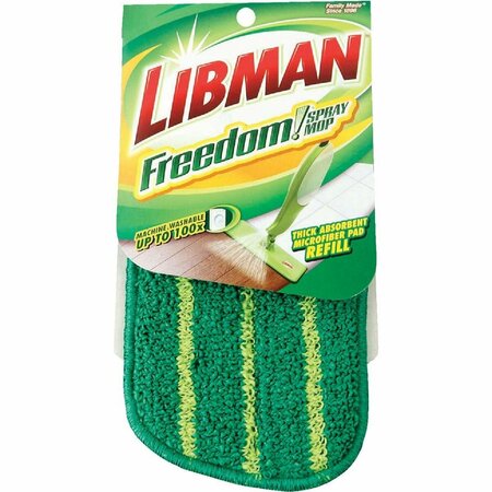 LIBMAN Freedom Spray 15 In. Microfiber Mop Refill Pad 4003